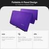 BalanceFrom All Purpose 4'x8'x2" Extra Thick High Density Anti Tear Gymnastics Gym Folding Exercise Aerobics Mats, Purple view 2