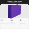 BalanceFrom All Purpose 4'x8'x2" Extra Thick High Density Anti Tear Gymnastics Gym Folding Exercise Aerobics Mats, Purple view 3