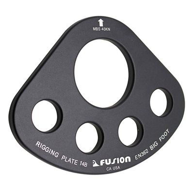 Fusion Climb Aluminum Figure 8 Descender Black Heavy Duty(FP-8144-2-BLK)