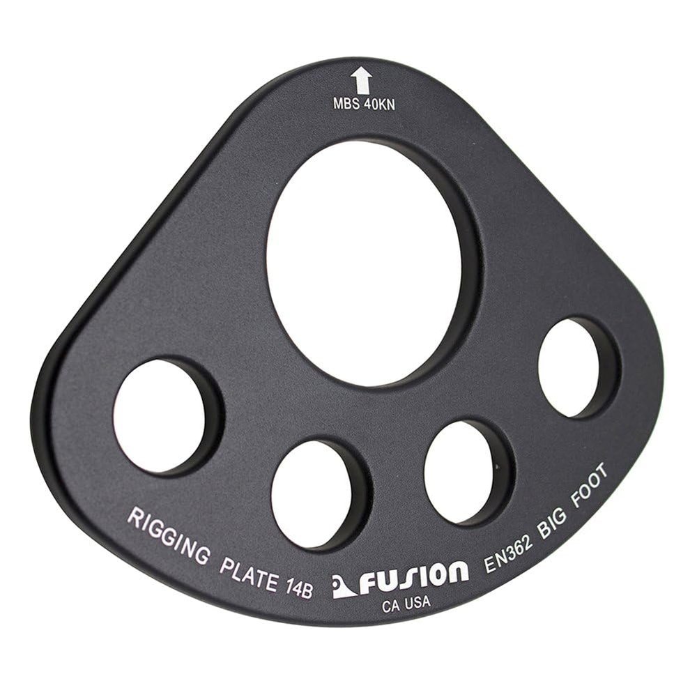 Fusion Climb Aluminum Figure 8 Descender Black Heavy Duty(FP-8144-2-BLK)