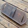 Leather Cartridge Holder 10 Ammo Capacity, Ammo Holder, Ammo carrier, Belt Bandolier, 2 Ply Leather%100 handmade (.308 win) view 4