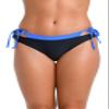 Hobie Women's Faux Layered Hipster Swimsuit Bottom, Surf//Color Around The Block, X-Small view 1