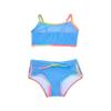 Appaman Girls' UPF 50 Stella Swim Short Set (Toddler/Little Big Kid), Digital Denim view 1