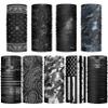 VCZUIUC Headwear Bandana Head Wrap Face Scarf Mask Neck Warmer Balaclava for Sports (Medium (Quick Dry), 9pcs: Modern Black) view 2
