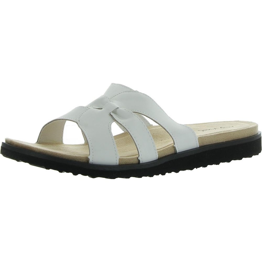 Easy Street Women's Skai Slide Sandal, White, 5.5