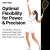 Harrow Sports Vapor 110 Squash Racquet for Advanced & Professional Players | Carbon-Graphite Composition for Ultimate Performance | Lightweight 110g | Yellow, Blue & Red view 3