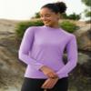 MAGCOMSEN Thermal Shirts for Women Long Sleeve Mockneck Fleece Lined Tops view 3