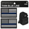 Bluyellow Thin Blue Line American Flag Hook and Loop Tactical Patch 2 Pack view 1