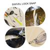 BESPORTBLE 240pcs Fishing Line Snap Swivels Sturdy Construction for Catfishing Lure Pin Connector view 2