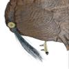 Walnut Turkey Bust Display for Tail, Beard, Spurs, Shotgun Shell, & Fan - Unique Plaque (Spurs Only) view 3