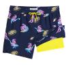 maamgic 7 Inch Mens Swim Trunks with Compression Liner Board Shorts with Zippered Pocket Bathing Suit for Beach Vacation Navy Blue Submarine Astronaut Large view 1