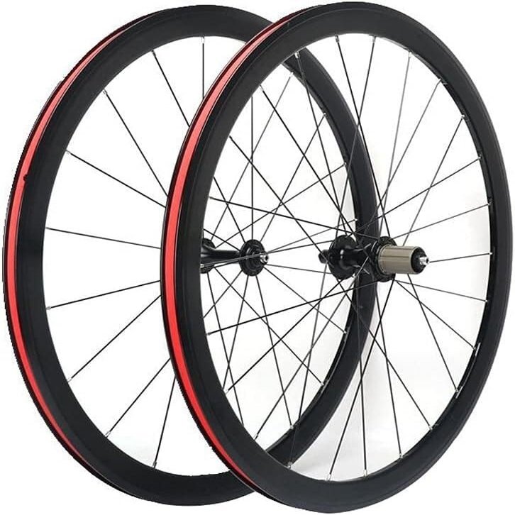 Road Bike Wheelset 700c Bicycle V-Brake Wheelset Quick Release Wheels 30mm Rims Hubs for 8/9/10/11 Speed Cassettes