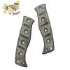 1 Pair Scales Handle Fits for Benchmade Fixed Adamas 375, Linen Micarta Handle Patch with 5 Sets of Screws (Size : A) view 1
