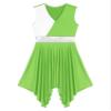 Hularka Women's Liturgical Praise Dance Dress Tunic Worship Color Block Lyrical Dance Costume Performance LightGreen XX-Large view 4