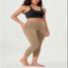 ODODOS Buttery Soft Lounge Yoga Capris with Pockets for Women 21" High Waist Cropped Capri Leggings, Light Brown, X-Small view 4