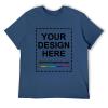 Custom T-Shirt Design Your Own Front Printed Tee Picture Shirts for Men Personalized Gift T Shirt Navy view 3