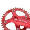 PETCHOR Square Taper Crankset MTB, Mountain Bike Single Speed Crankset, Bicycle Crank Arm Set 170mm 104BCD, 36T Chainring & Bolts, Red view 4