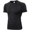 SPVISE Compression Shirt Men Short Sleeve Black Workout Gym Top Cool Dry view 1