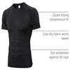 SPVISE Compression Shirt Men Short Sleeve Black Workout Gym Top Cool Dry view 4