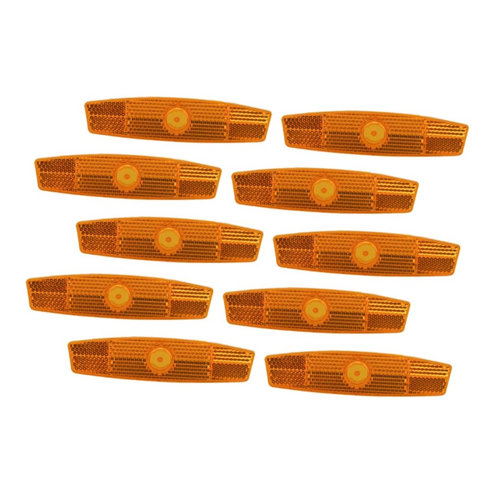 BESPORTBLE 10pcs Bike Reflectors Reflectors Reflective Signs Replaceable Warning for Bicycles
