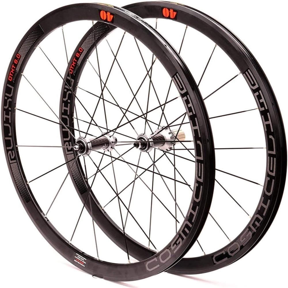 700c Road Bike Wheel Pair Racing Bike Wheels Double Wall Rims 40mm 8-11 Speed Carbon Fibre Wheels Quick Release (Color : Silver Hub, Size : 700C)