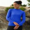 MAGCOMSEN Thermal Shirts for Women Long Sleeve Mockneck Fleece Lined Tops view 3