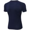 SPVISE Navy Compression Shirt Men Short Sleeve Quick Dry Workout Gym Tops Athletic Baselayer Undershirt for Sports Running view 3