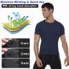 SPVISE Navy Compression Shirt Men Short Sleeve Quick Dry Workout Gym Tops Athletic Baselayer Undershirt for Sports Running view 4