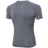 SPVISE Compression Shirt Men Short Sleeve Grey Workout Gym Top Cool Dry view 3