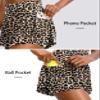 Flowy Running Shorts for Women with 4 Pockets 2 in 1 High Waisted Women's Butterfly Workout Athletic Tennis Skirt Shorts Grey Camo, XXS view 3