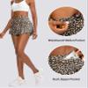 Flowy Running Shorts for Women with 4 Pockets 2 in 1 High Waisted Women's Butterfly Workout Athletic Tennis Skirt Shorts Grey Camo, XXS view 4