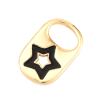 14k Yellow Gold Soda Tab Necklace Pendant, Bottle Cap Colorful Star Pendant For Necklace, Outer Banks Necklace Sarah Soda Cap Pendant Only Gold Charm Pendant Lovely Attachment Handmade Jewelry view 2