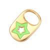 14k Yellow Gold Soda Tab Necklace Pendant, Bottle Cap Colorful Star Pendant For Necklace, Outer Banks Necklace Sarah Soda Cap Pendant Only Gold Charm Pendant Lovely Attachment Handmade Jewelry view 4