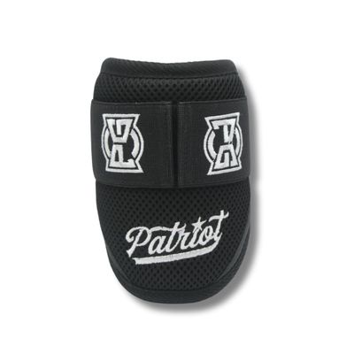 Patriot | Baseball Elbow Guard | Baseball Softball Batter's pro elbow guard protection equipment (Black, Large)