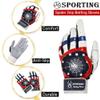 J&S Sporting Spider Grip Baseball Softball Batting Gloves for Mens and Kids (American Flag, XX-Small) view 3