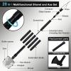 GOJAWAY 20 in 1 Multitool Survival kit, Camping Shovel Military Axe, 55" Trekking Pole Foldable Spade with Portable Bag and Hatchet, for Car Emergency Offroad Entrenching Tool view 3