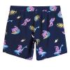 maamgic 7 Inch Mens Swim Trunks with Compression Liner Board Shorts with Zippered Pocket Bathing Suit for Beach Vacation Navy Blue Submarine Astronaut X-Small view 2