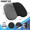 ohaayoo Kayak Seat Cushion, Thicken Anti Slip Waterproof Gel Kayak Seat, Portable Canoe Rowing Rubber Dinghy Pad for Stadium Sit in Kayak Inflatable Fishing Kayak Canoe Kayak Accessories (Grey) view 2