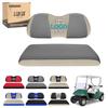 10L0L Customized Personalized Golf Cart Rear Seat Covers with Any Embroidery Text/Phrase/Logo, Design Your Own Seat Cover Universal for Yamaha, Club Car Precedent DS and EZGO TXT RXV (Gray + Beige) view 1