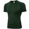 SPVISE Compression Shirt Men Spandex Sport Tshirts Athletic Workout Running Tops Performance Base Layer Undershirt Cool Dry Dark Green view 1
