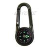 Yuly Outdoor Multifunctional Hiking Metal Carabiner Mini Compass Thermometer Keychain Metal Carabiner Clip with D Rings view 3