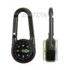 Yuly Outdoor Multifunctional Hiking Metal Carabiner Mini Compass Thermometer Keychain Metal Carabiner Clip with D Rings view 4