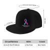 NineFit Basics Adjustable Pregnancy Infant Loss Awareness Hat Adult Casual Flat Bill Baseball Cap Trucker Caps for Sports Outdoor72 Black view 4