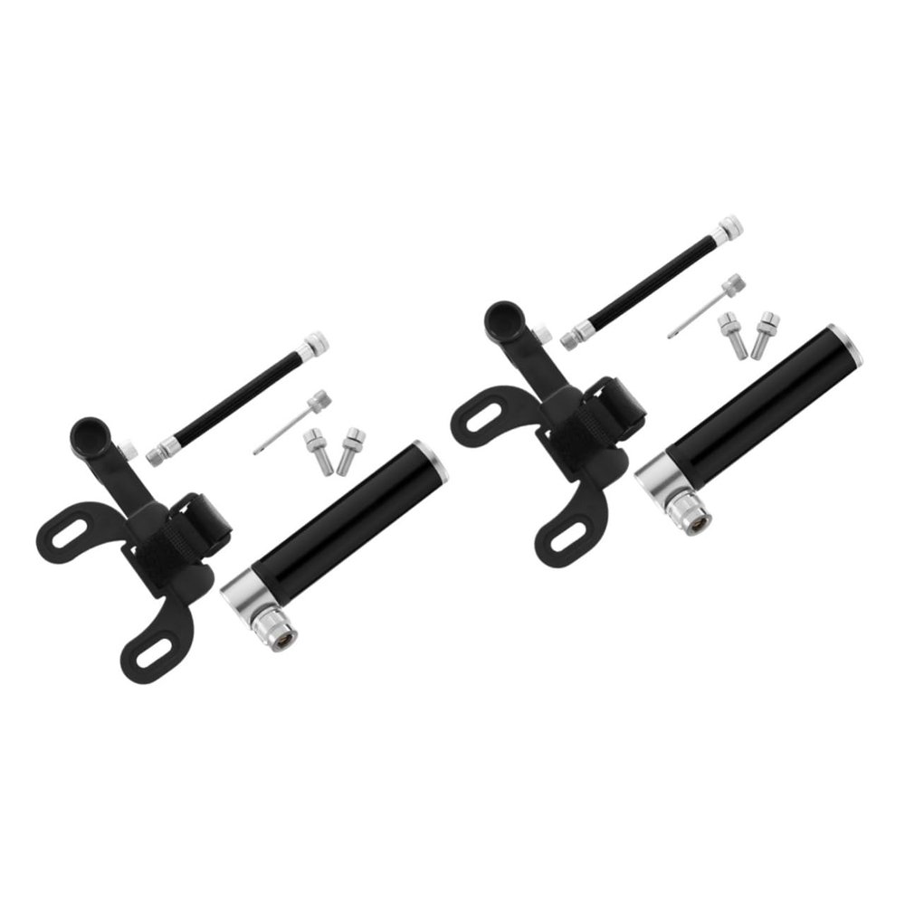 Yardwe 2pcs 120 Mini Bike Tire Inflator Portable 120 Psi Air Pump for Basketball Football Inflatables