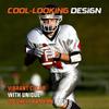 AIGEVTURE Mens Football Gloves Wide Receiver Youth Sticky Adult Receiving Gloves Best Gifts Orange White X-Large view 3
