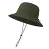 Zando Waterproof Bucket Hat for Woman Men - UPF 50+ Packable Adjustable Wide Brim Sun Hats for Outdoor Hiking Safari Fishing Army Green One Size view 3
