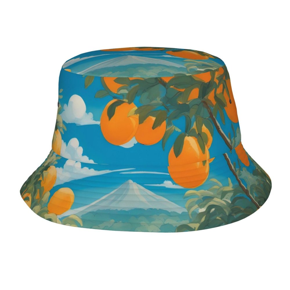 Many Big Oranges Unisex Lightweight Breathable Foldable Sun Hat for Outdoor Activities Travel Camping Fishing Hat