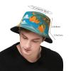 Many Big Oranges Unisex Lightweight Breathable Foldable Sun Hat for Outdoor Activities Travel Camping Fishing Hat view 3