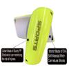 Soccer Shin Guards for Kid Youth Teen Adult - Shin Guards Sleeves with Inserted Pocket Cushion Protection Reduce Shocks and Injuries for TeamSports (Neon Green, Small) view 2