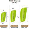Soccer Shin Guards for Kid Youth Teen Adult - Shin Guards Sleeves with Inserted Pocket Cushion Protection Reduce Shocks and Injuries for TeamSports (Neon Green, Small) view 3